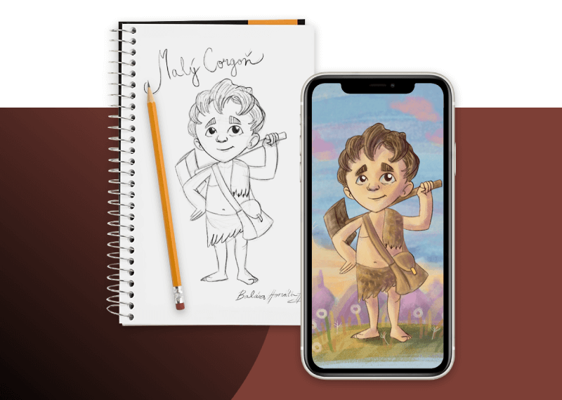 Ručne kreslená grafika pre mobilnú hru